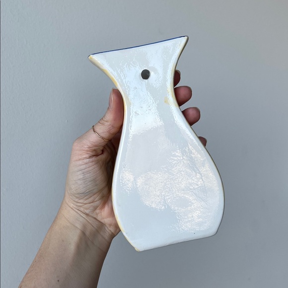 Vintage Ceramic Floral Wall Pocket Vase - Picture 6 of 16